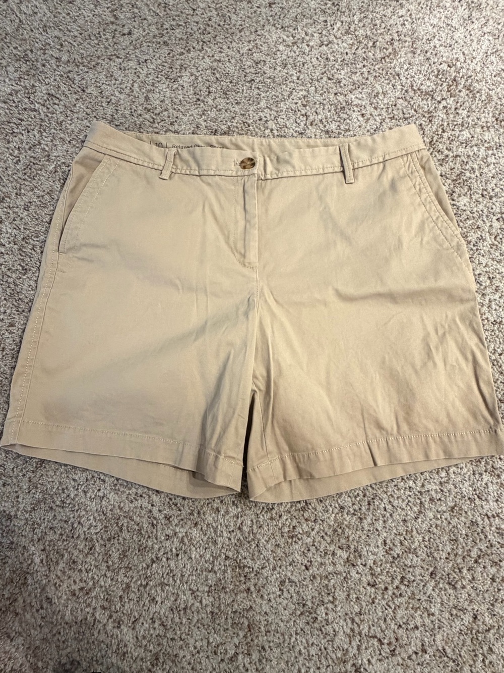 Talbots Relaxed Chino Shorts Size 10